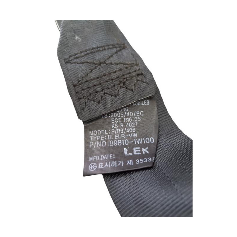 Ceinture arriere gauche KIA RIO 3 Photo n°1