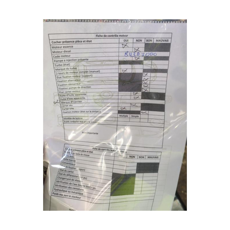 Moteur FIAT 500L Photo n°1