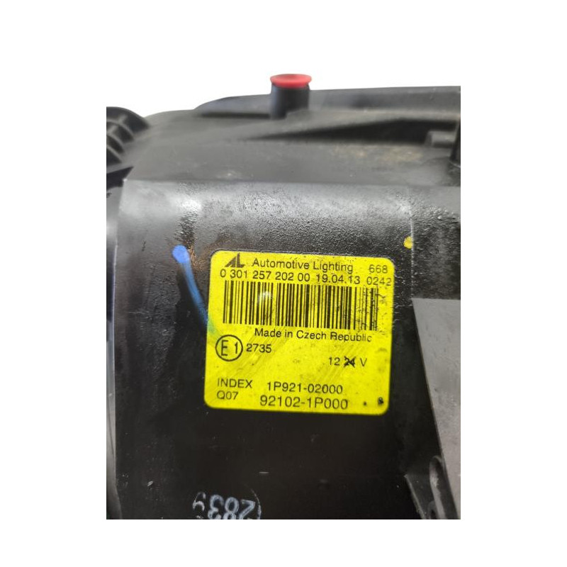 Optique avant principal droit (feux)(phare) KIA VENGA Photo n°1