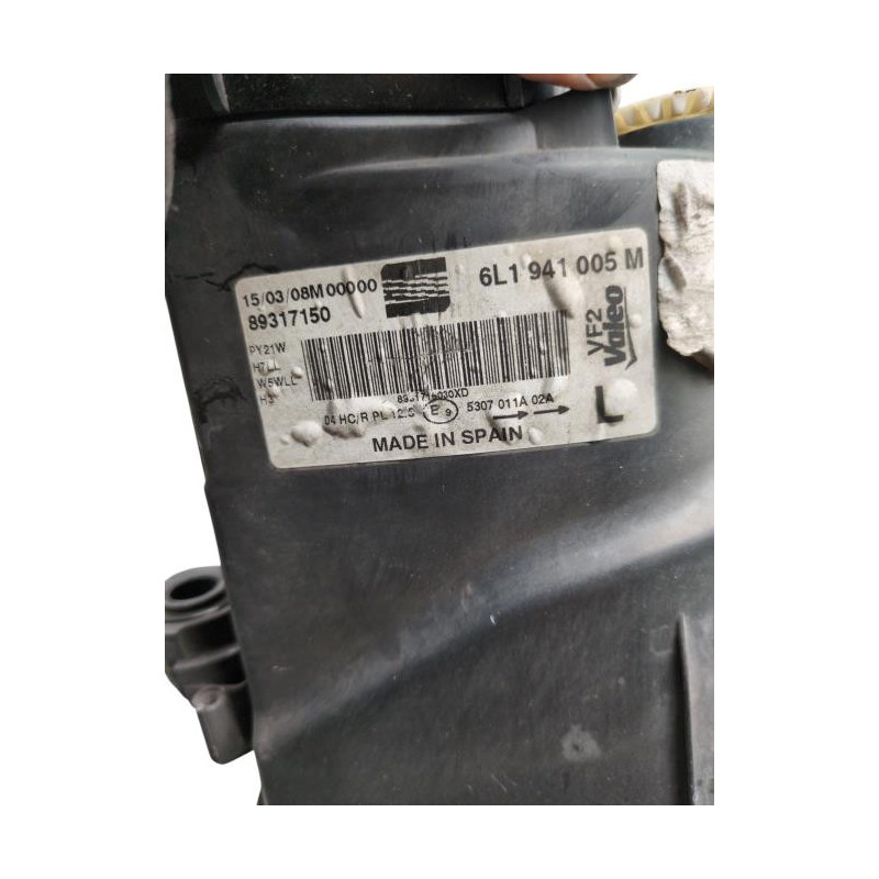 Optique avant principal gauche (feux)(phare) SEAT IBIZA 3 Photo n°1