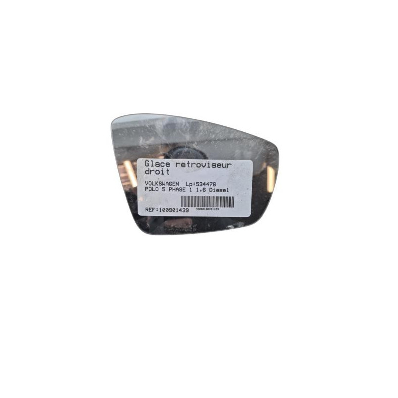 Glace retroviseur droit VOLKSWAGEN POLO 5 Photo n°1