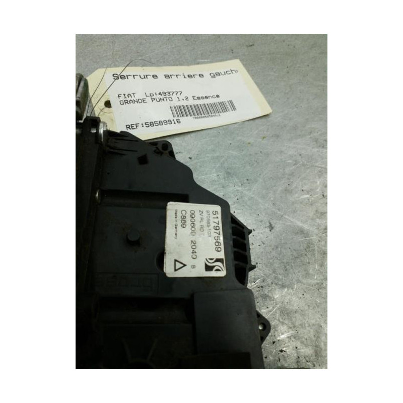Serrure arriere gauche FIAT GRANDE PUNTO Photo n°1