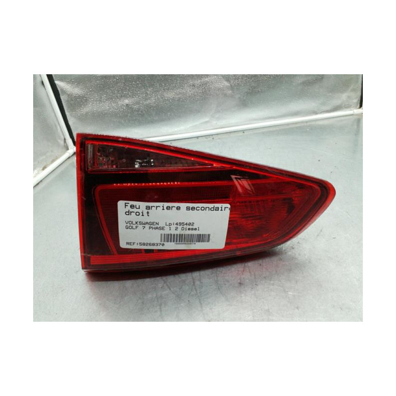 Feu arriere secondaire droit (feux) VOLKSWAGEN GOLF 7 Photo n°1