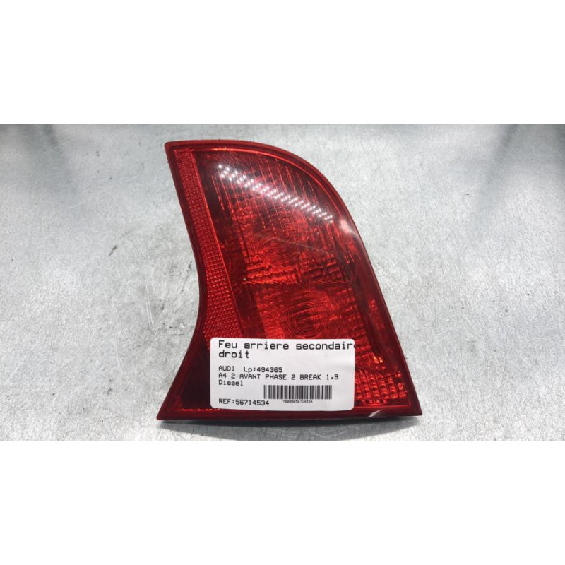 Feu arriere secondaire droit (feux) AUDI A4 2 Photo n°1