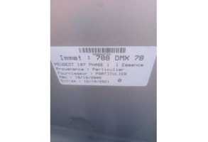 Malle/Hayon arriere PEUGEOT 107 Photo n°10