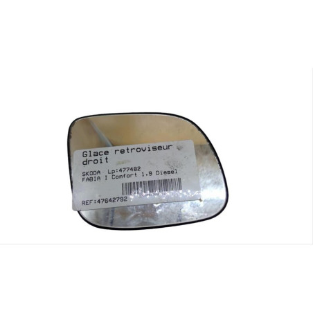 Glace retroviseur droit SKODA FABIA 1