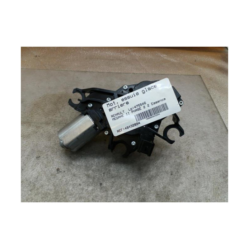 Moteur essuie glace arriere RENAULT MEGANE 2 Photo n°1
