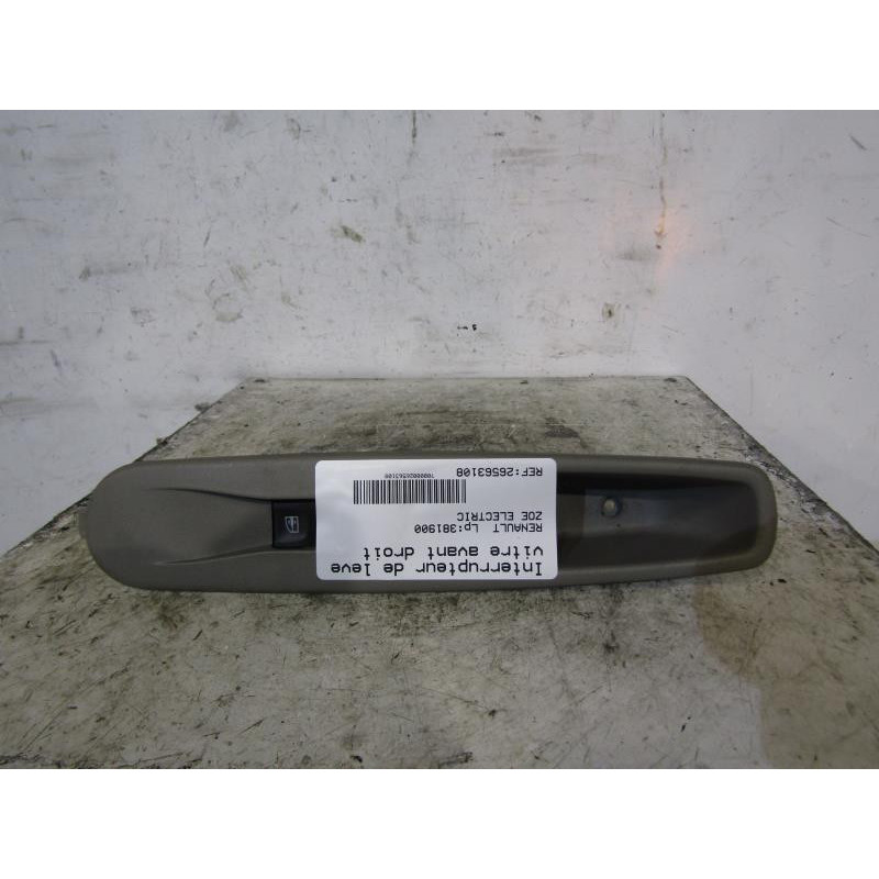 Interrupteur de leve vitre avant droit RENAULT ZOE 1 Photo n°1