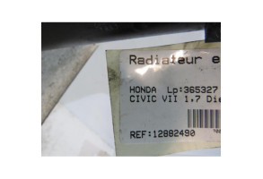 Radiateur eau HONDA CIVIC 7 Photo n°4