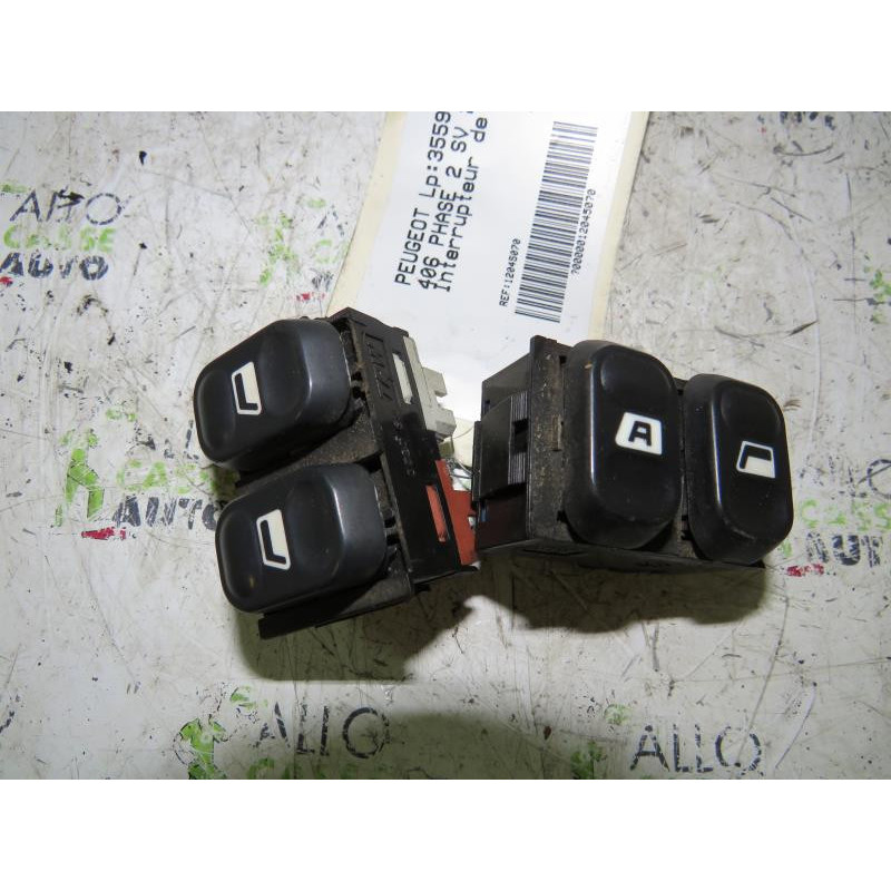 Interrupteur de leve vitre avant droit PEUGEOT 406 Photo n°1