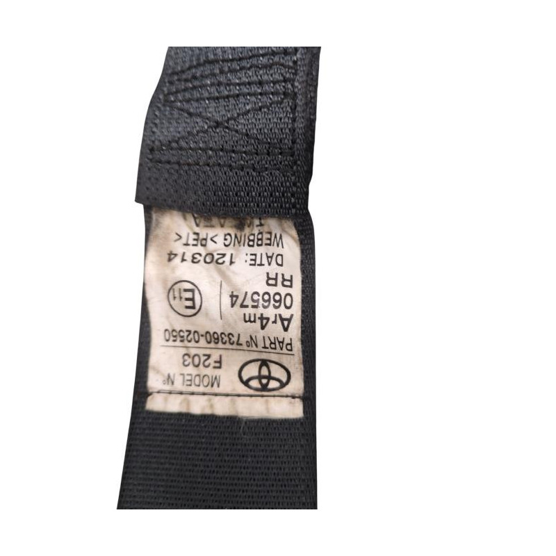 Ceinture arriere droit TOYOTA AURIS 2 Photo n°1