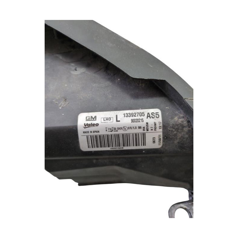 Optique avant principal gauche (feux)(phare) OPEL CORSA D Photo n°1