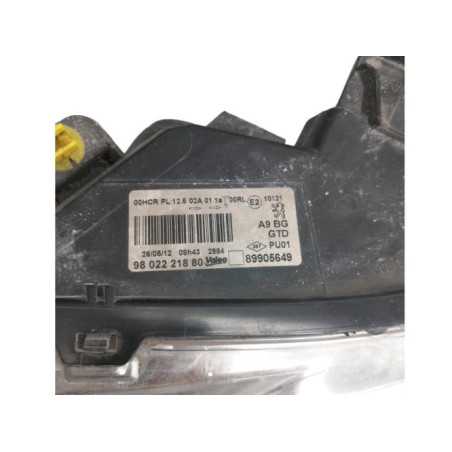 Optique avant principal gauche (feux)(phare) PEUGEOT 208 1