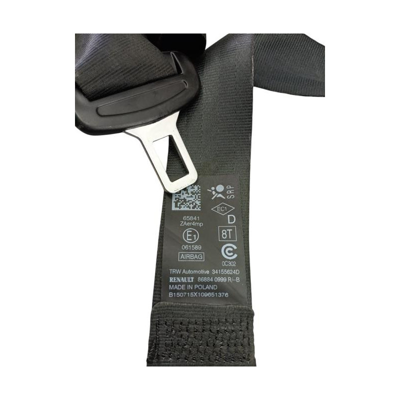 Ceinture avant droit RENAULT TWINGO 3 Photo n°1