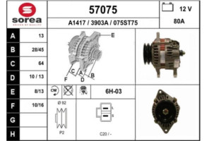 Alternateur MAZDA 323 6 Photo n°6