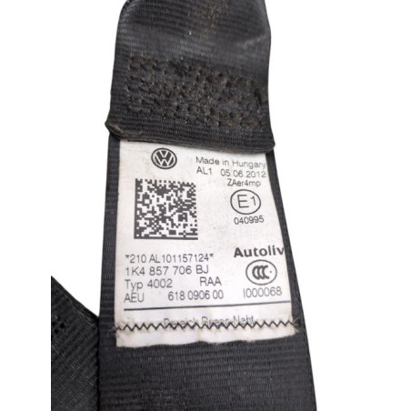 Ceinture avant droit VOLKSWAGEN GOLF 6