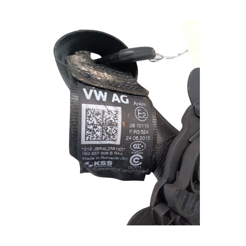 Ceinture arriere droit VOLKSWAGEN UP Photo n°1