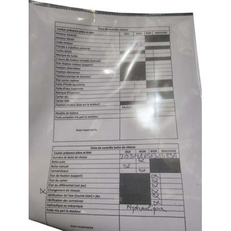 Boite de vitesses PEUGEOT 206