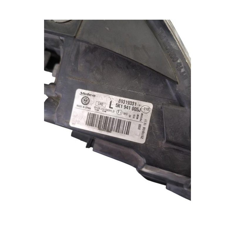 Optique avant principal gauche (feux)(phare) VOLKSWAGEN GOLF 6 Photo n°1