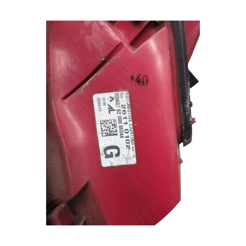 Feu arriere principal gauche (feux) RENAULT CLIO 3 Photo n°1