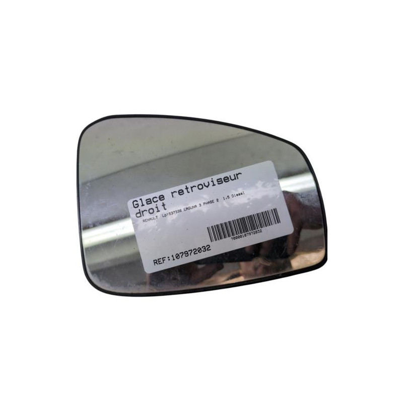 Glace retroviseur droit RENAULT LAGUNA 3 Photo n°1