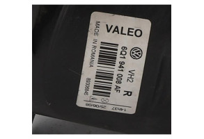 Optique avant principal droit (feux)(phare) VOLKSWAGEN POLO 4 Photo n°9