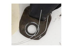 Ceinture arriere droit TOYOTA COROLLA VERSO 2 Photo n°4