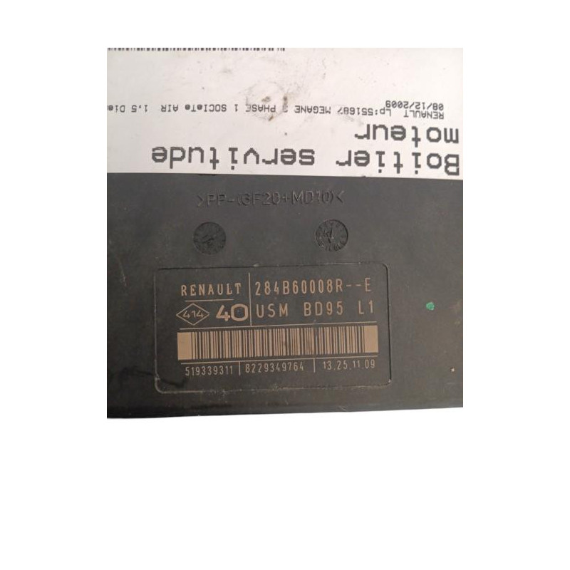 Boitier servitude moteur (BSM) RENAULT MEGANE 3 Photo n°1