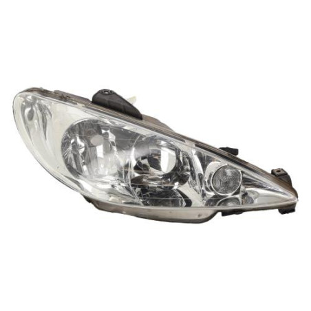 Optique avant principal droit (feux)(phare) PEUGEOT 206