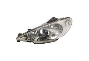 Optique avant principal gauche (feux)(phare) PEUGEOT 206 Photo n°1