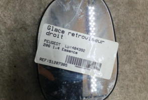 Glace retroviseur droit PEUGEOT 206