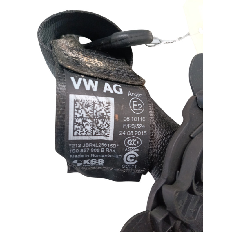 Ceinture arriere droit VOLKSWAGEN UP Photo n°1