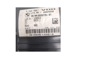Compteur BMW SERIE 1 F20 Photo n°7