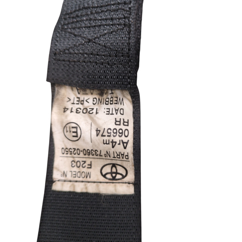 Ceinture arriere droit TOYOTA AURIS 2 Photo n°1