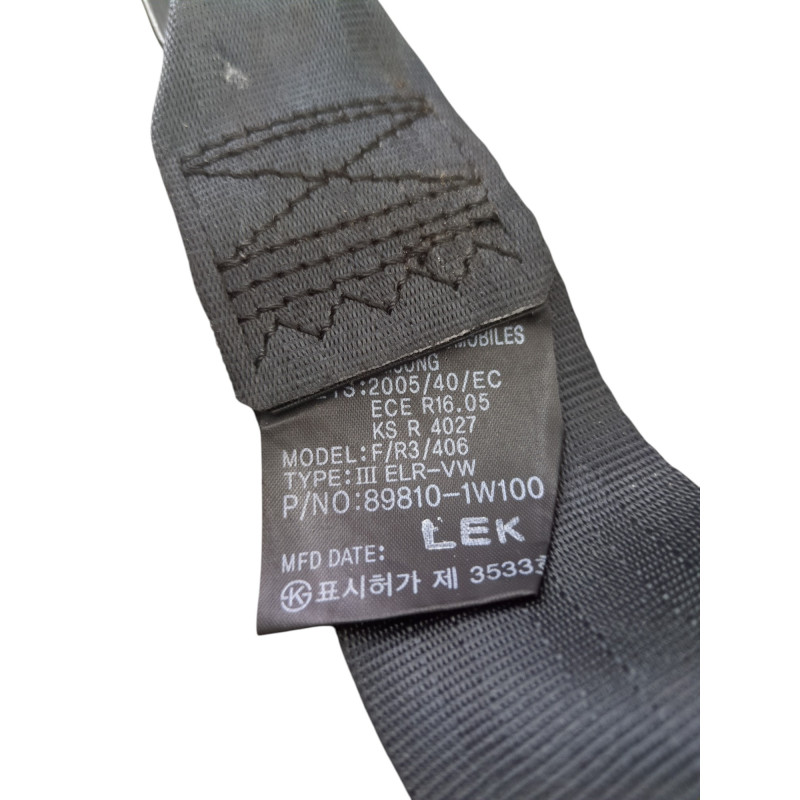 Ceinture arriere gauche KIA RIO 3 Photo n°1