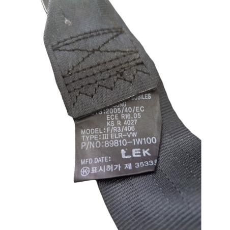 Ceinture arriere gauche KIA RIO 3