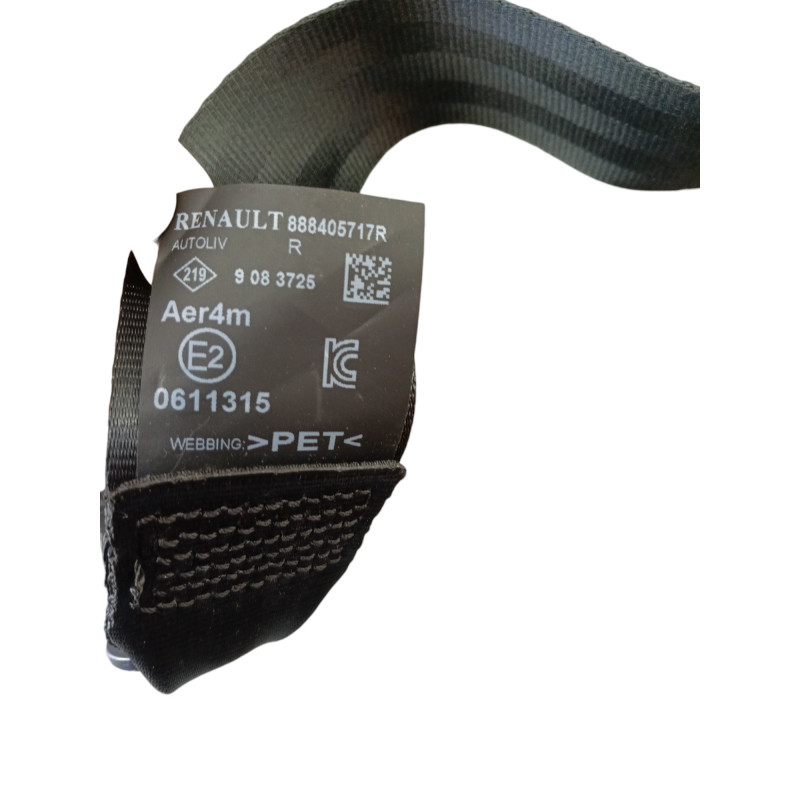 Ceinture arriere droit RENAULT ZOE 2 Photo n°1