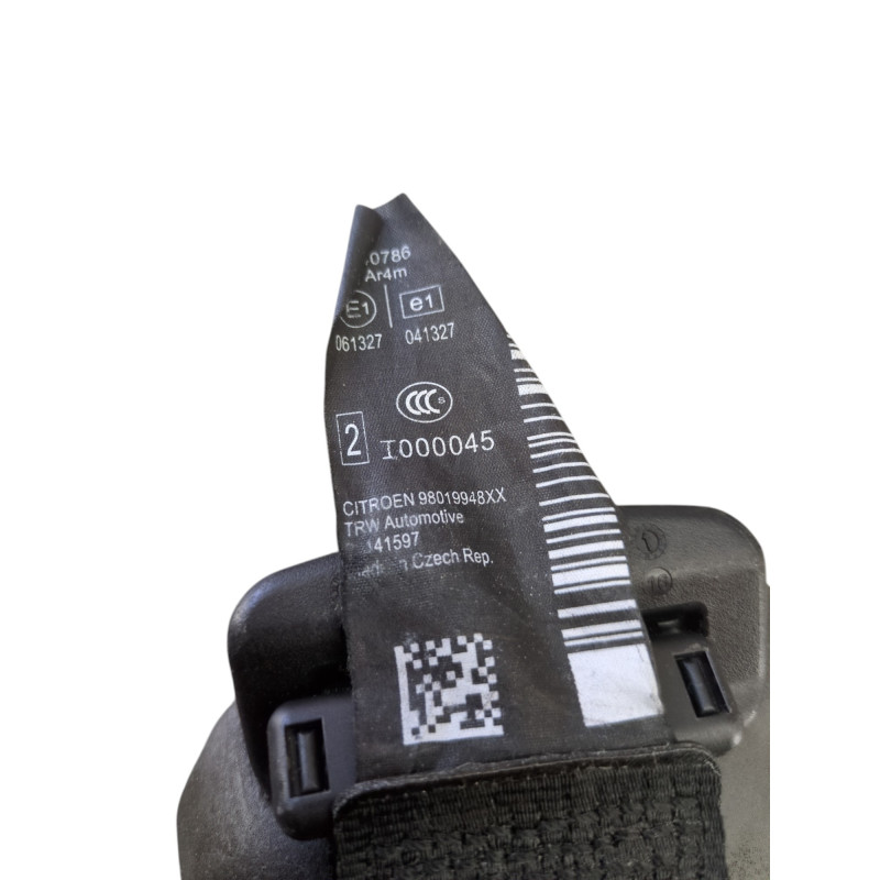 Ceinture arriere gauche CITROEN C3 2 Photo n°1