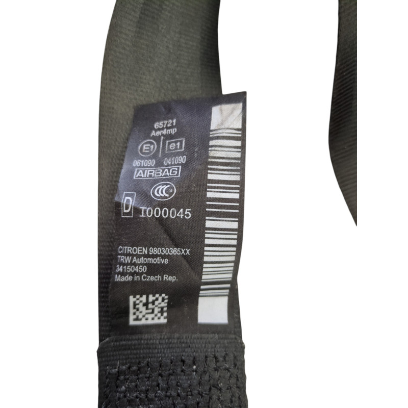 Ceinture avant droit CITROEN C3 2 Photo n°1