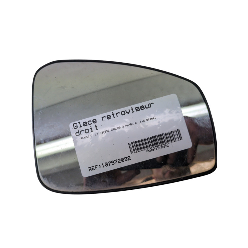 Glace retroviseur droit RENAULT LAGUNA 3 Photo n°1