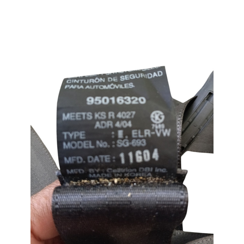 Ceinture arriere gauche CHEVROLET AVEO 1 Photo n°1