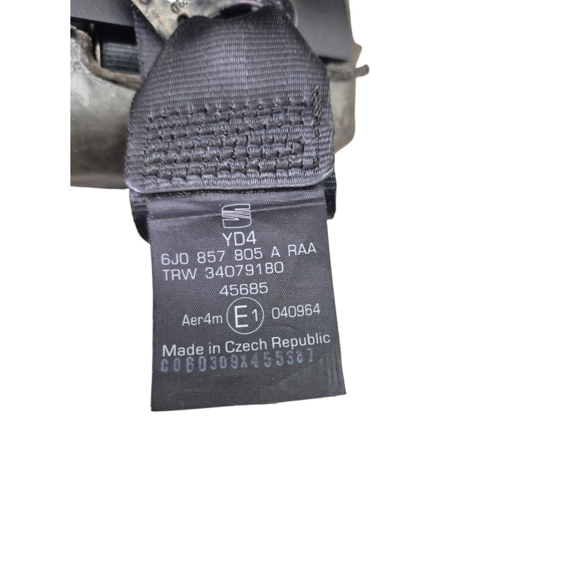 Ceinture arriere gauche SEAT IBIZA 4 Photo n°1