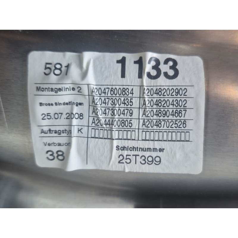 Leve vitre electrique arriere droit MERCEDES CLASSE C 204 Photo n°1