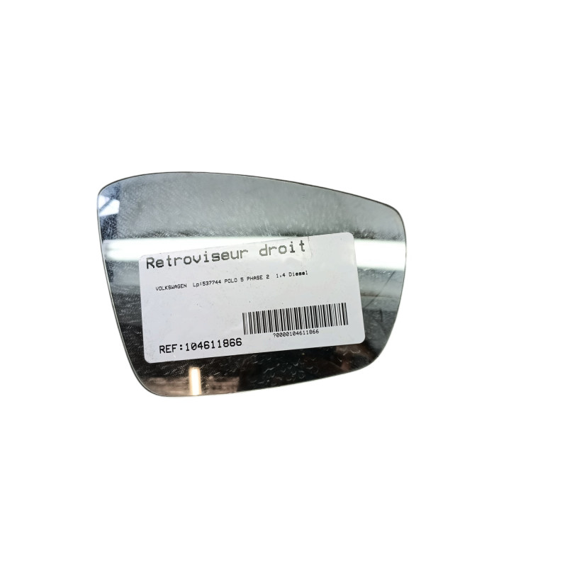 Glace retroviseur droit VOLKSWAGEN POLO 5 Photo n°1