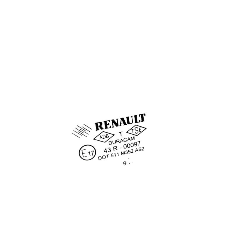 Vitre avant gauche RENAULT CLIO 3 Photo n°1