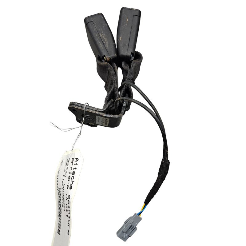 Attache ceinture arriere droit RENAULT ZOE 2 Photo n°1