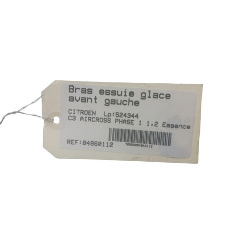 Bras essuie glace avant gauche CITROEN C3 AIRCROSS