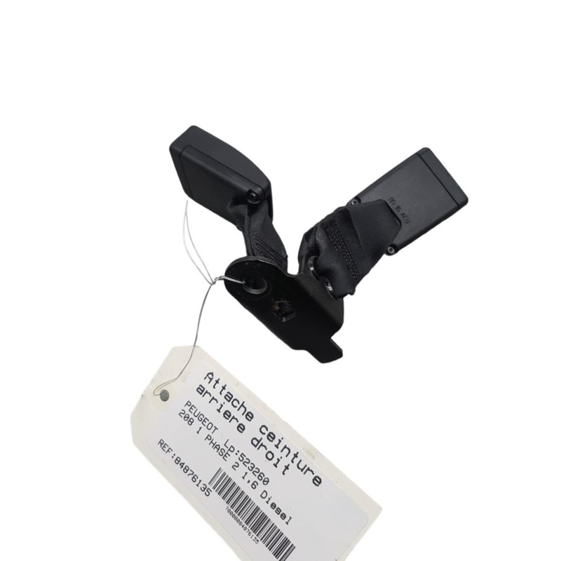 Attache ceinture arriere droit PEUGEOT 208 1 Photo n°1