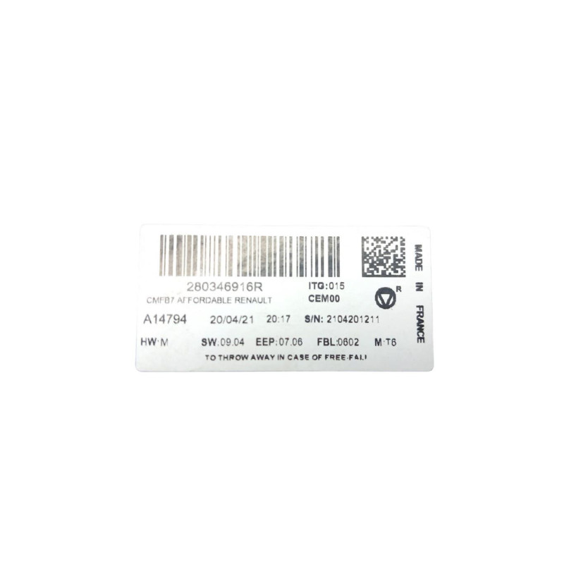 Ecran GPS RENAULT ZOE 2 Photo n°1