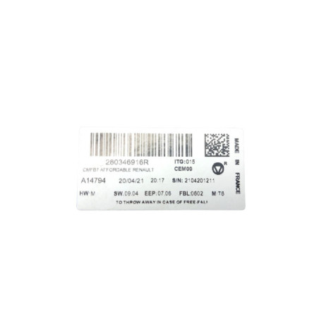 Ecran GPS RENAULT ZOE 2